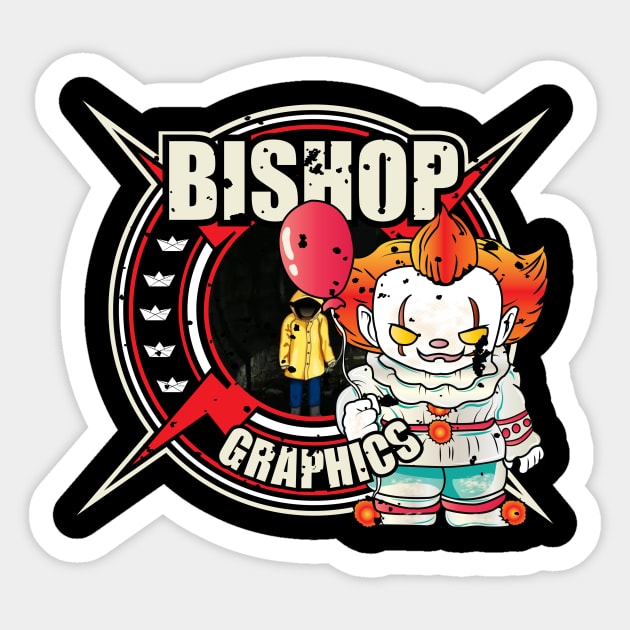 Bishop Graphics Halloween Logo Sticker by Bishop Graphics